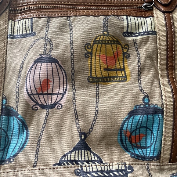 Oversized Bird Cage Fossil Bag - Picture 3 of 9